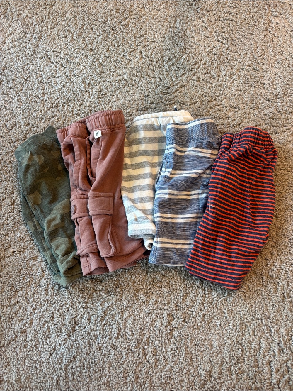 Kids Striped and Solid Pull-On Shorts - 2T